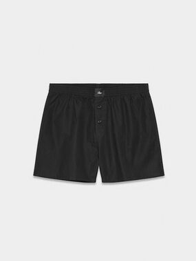 ARITZIA Black Dally Poplin Boxer Shorts